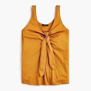 J.Crew Golden Brandy Tie Front Top, Sz. M
